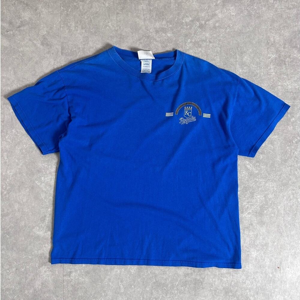 2000s vintage Kansas City Royals Adidas Blue T Shirt -L